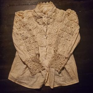 Lace dress shirt, Asian dress shirt.